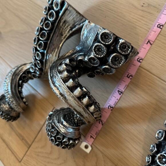 Grandin Road Octopus Candlesticks Set of 3 Home Unique Decor - Picture 6 of 8